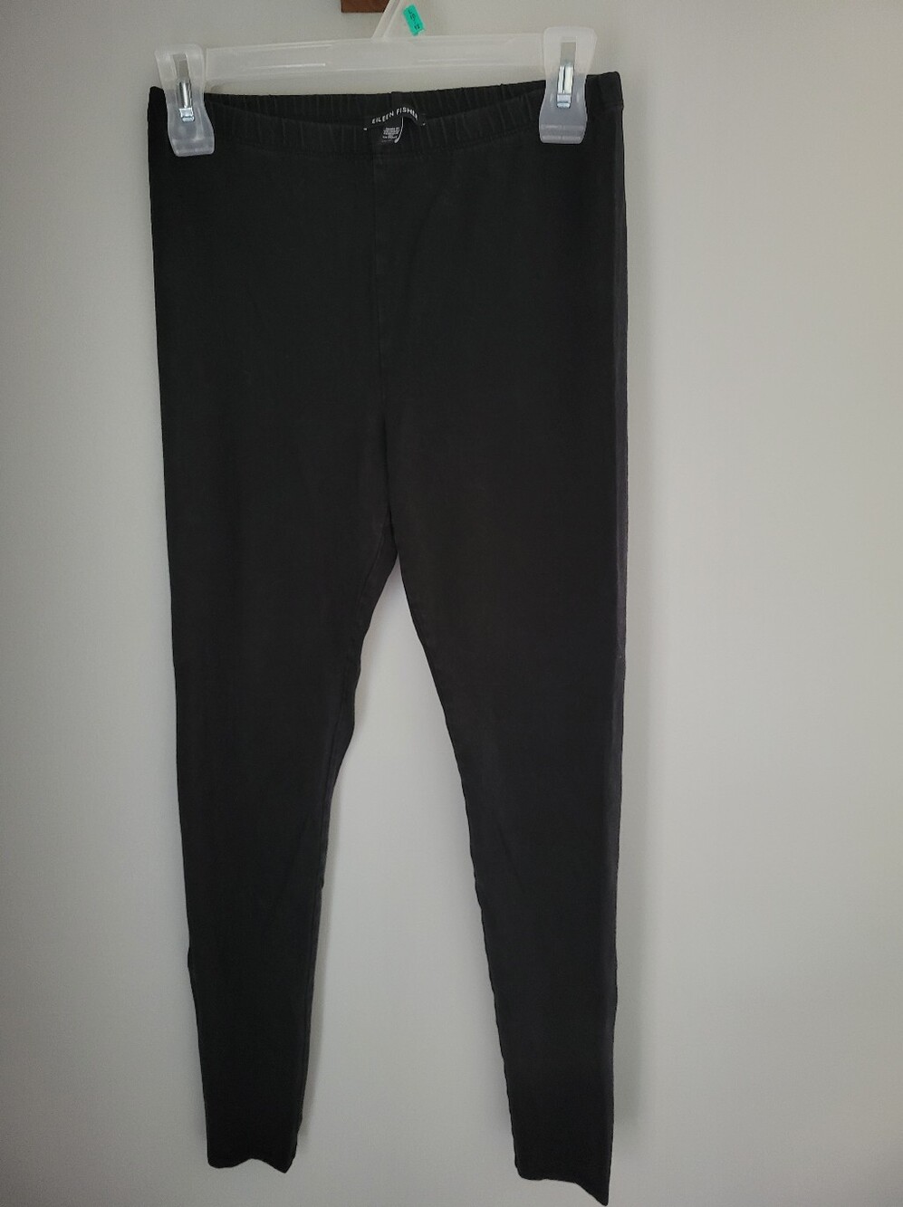Eileen Fisher Straight Leg Leggings Size XS Black Tencel